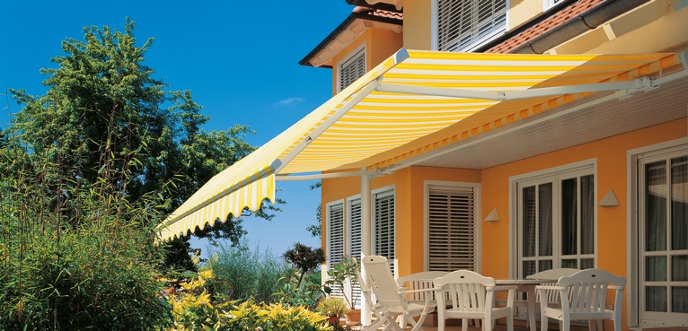 Beispielfoto Erweiterung Gelenkarmmarkisen