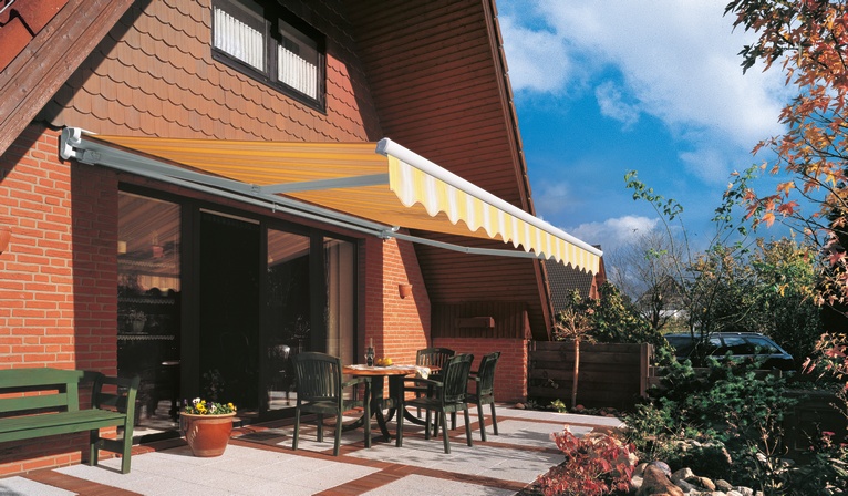 Beispielfoto Gelenkarmmarkisen